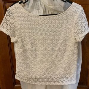 White knit lily pulitzer top